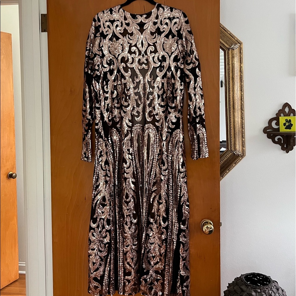 Sequin duster